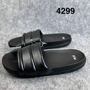 FLX Womens Black Onyx Slip On Flats Size 10 M Comfort Casual Shoes Slides